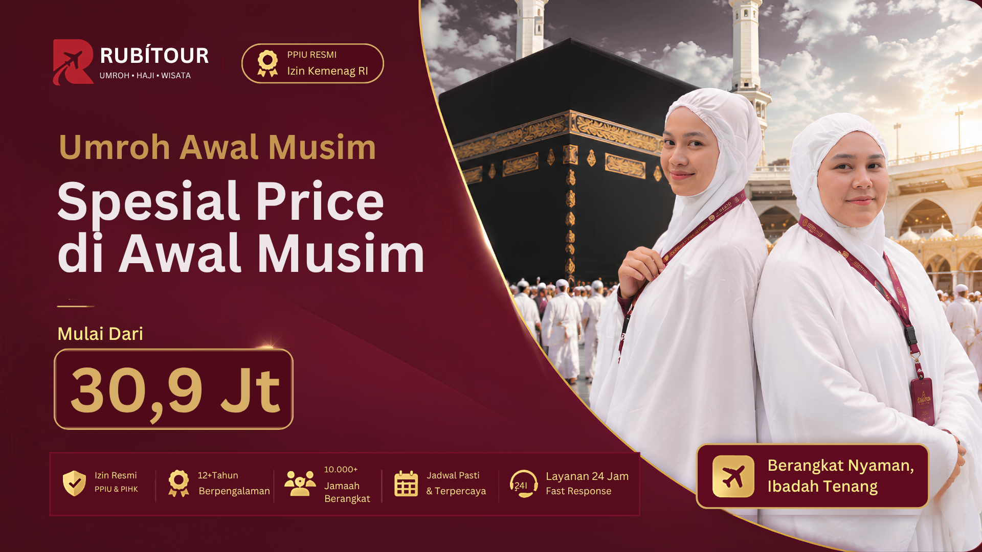 Umrah Regular Mulai 28,5 jutaan